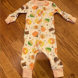 Magnolia Baby pumpkin spice pajamas